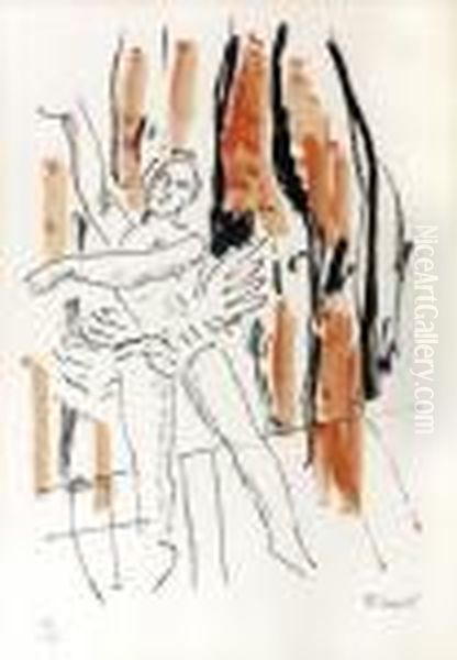 Danseuse Oil Painting by Fernand Leger