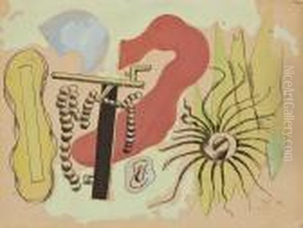 Composition Aux Contrastes Oil Painting by Fernand Leger