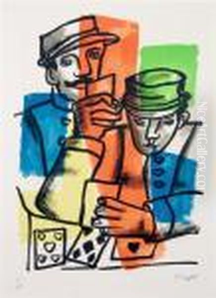 Untitled Oil Painting by Fernand Leger