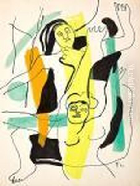 Source Totale Oil Painting by Fernand Leger