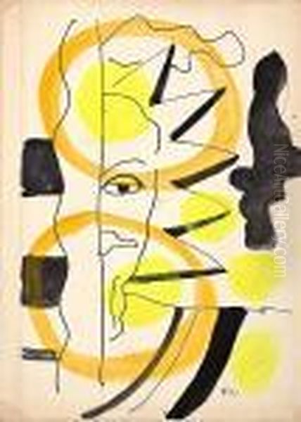 Armoirie Pour Une Arrive Oil Painting by Fernand Leger