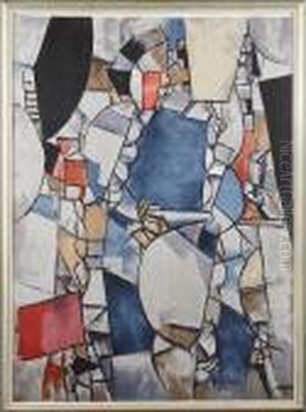 Untitled Oil Painting by Fernand Leger