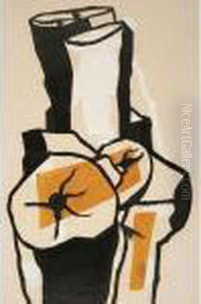 Troncs D'arbres Oil Painting by Fernand Leger