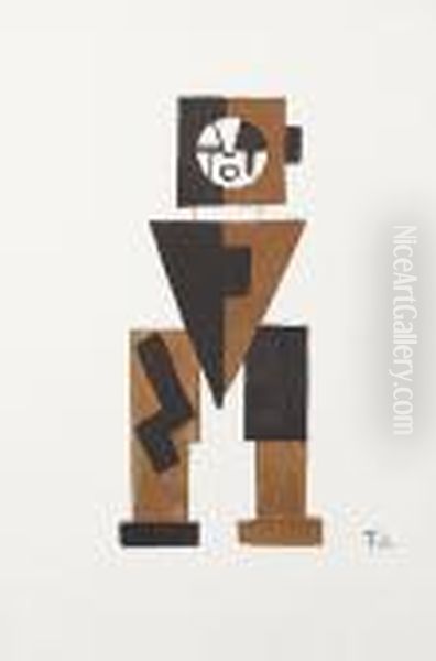 Konvolut Oil Painting by Fernand Leger
