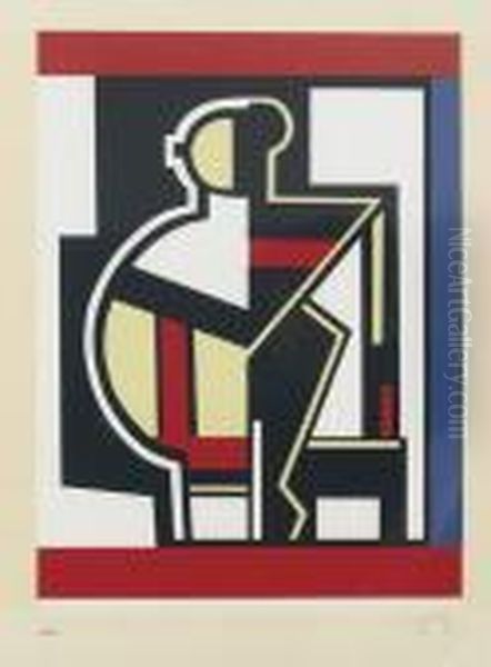 Mechanische Zusammensetzung Oil Painting by Fernand Leger