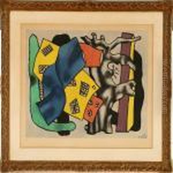 Composition Oil Painting by Fernand Leger
