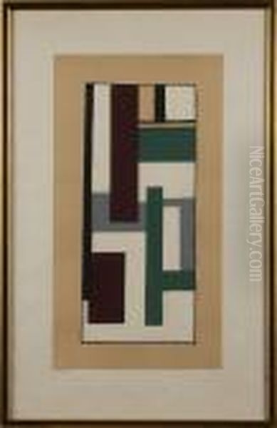 Komposition Oil Painting by Fernand Leger