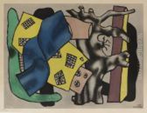 La Racine Gris Oil Painting by Fernand Leger