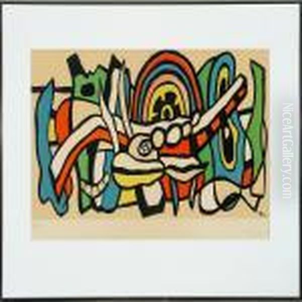 Composition Oil Painting by Fernand Leger