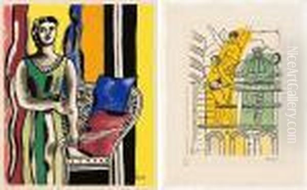 Untitled(2 Works) Oil Painting by Fernand Leger