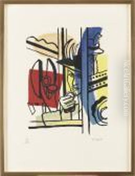 La Ville Oil Painting by Fernand Leger