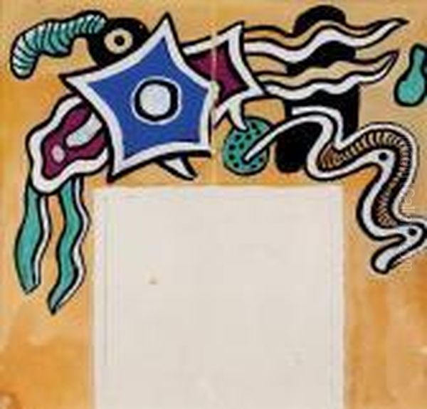 Projet De Decoration Murale Oil Painting by Fernand Leger