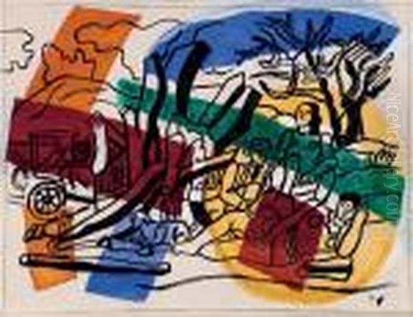 La Partie De Campagne Oil Painting by Fernand Leger