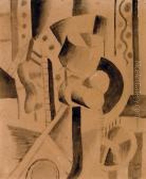 Element Mecanique Oil Painting by Fernand Leger