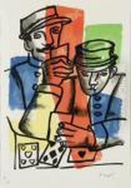 Les Soldats Oil Painting by Fernand Leger