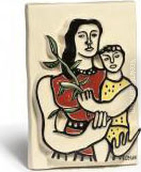 La Mere Et L'enfant Oil Painting by Fernand Leger