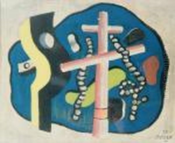 Composition Oil Painting by Fernand Leger
