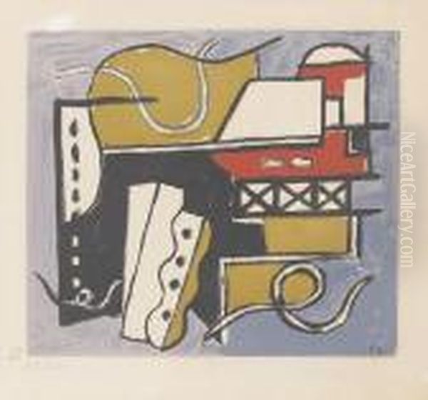 Sans Titre. Oil Painting by Fernand Leger