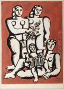 Nus Et L'enfant A L'accordeon
