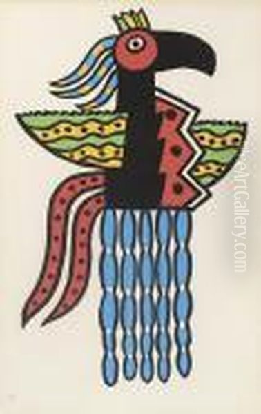 L'oiseau Magique. Oil Painting by Fernand Leger