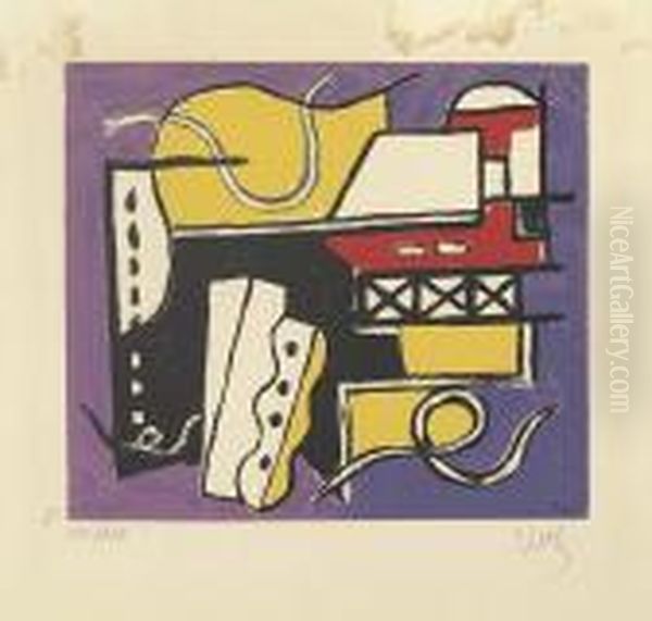Composition. Oil Painting by Fernand Leger