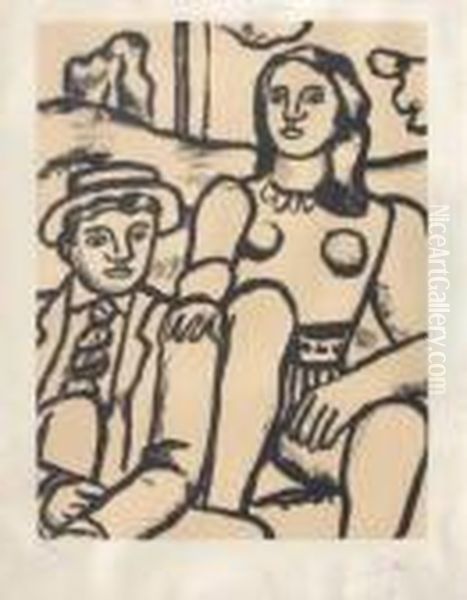 La Partie De Campagne Oil Painting by Fernand Leger