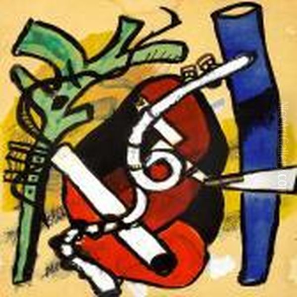 Composition Oil Painting by Fernand Leger