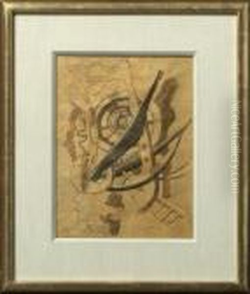 Composition Avec La Roue Oil Painting by Fernand Leger