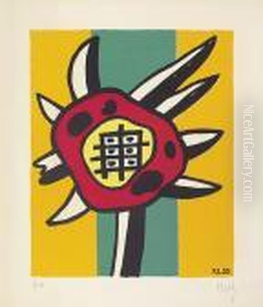 Le Tournesol. Oil Painting by Fernand Leger