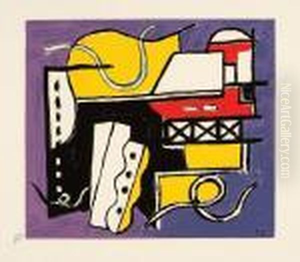 O.t. Oil Painting by Fernand Leger