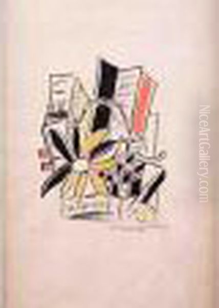 Composition Au Soleil Oil Painting by Fernand Leger
