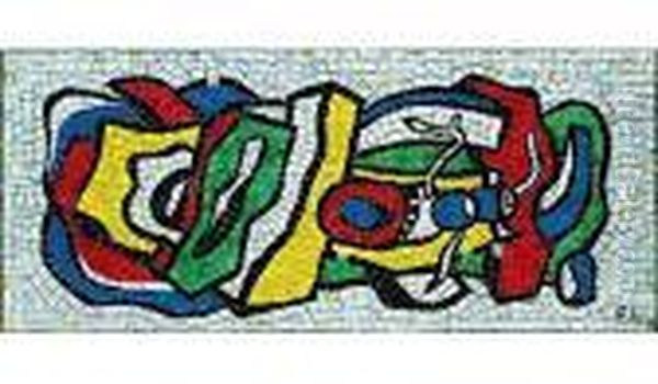 Composition (paysage) Oil Painting by Fernand Leger