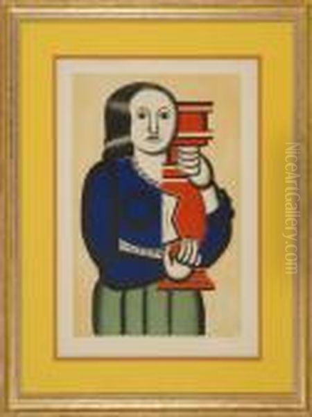 La Femme A La Cruche Oil Painting by Fernand Leger