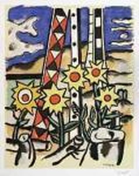 Argentan - Gif-sur-yvette Oil Painting by Fernand Leger