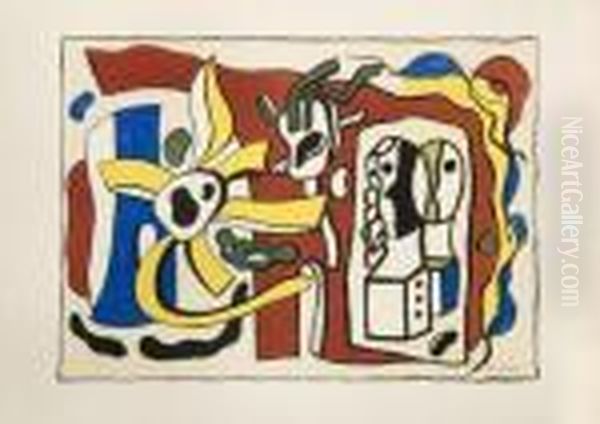 La Lecture Oil Painting by Fernand Leger