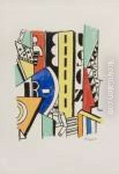 - La Partie De Campagne Oil Painting by Fernand Leger