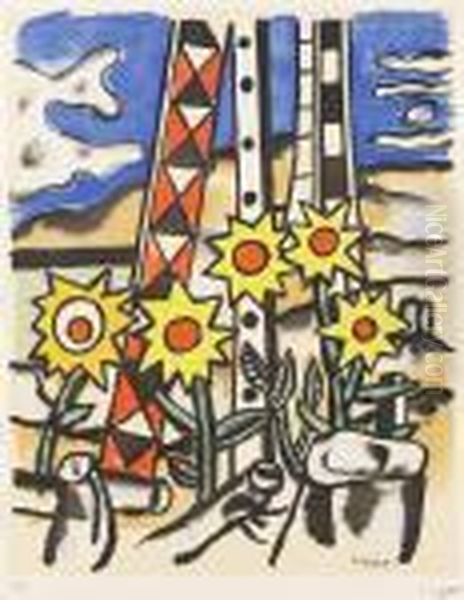Omposition Oil Painting by Fernand Leger