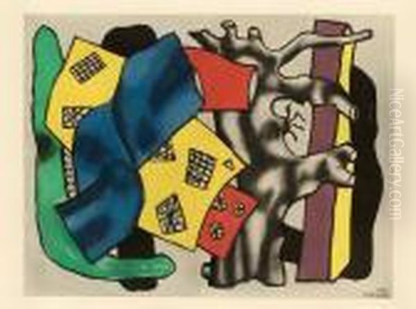 La Racine Grise Oil Painting by Fernand Leger
