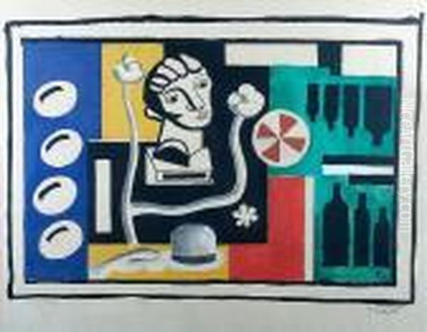 Composition Oil Painting by Fernand Leger