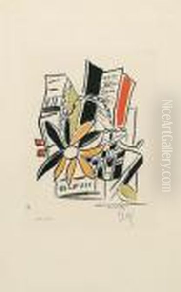 Fernand Leger Ohne Titel Oil Painting by Fernand Leger