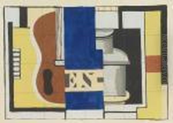 L'encrier Oil Painting by Fernand Leger
