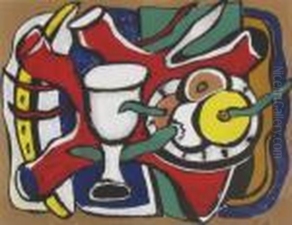 Still Life Oil Painting by Fernand Leger