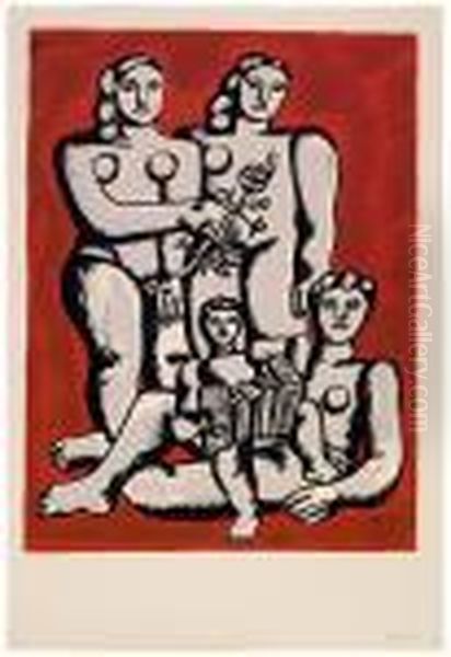 Album Of 10 Serigraphs Oil Painting by Fernand Leger