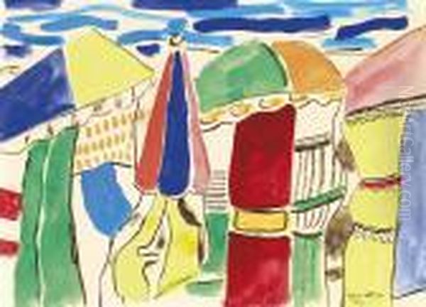 Deauville Oil Painting by Fernand Leger