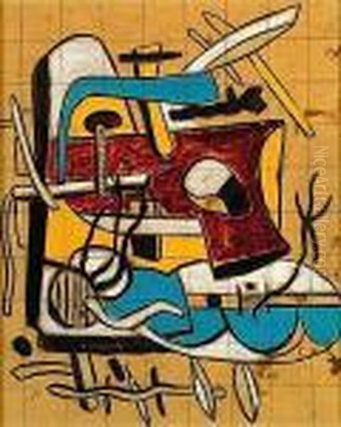 Composition Oil Painting by Fernand Leger