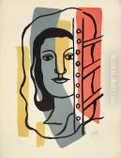 Untitled Oil Painting by Fernand Leger