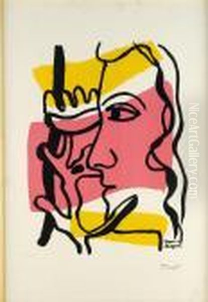 Untitled Oil Painting by Fernand Leger