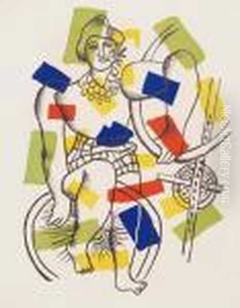 Cirque Oil Painting by Fernand Leger