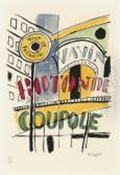 Two Plates, From La Ville Oil Painting by Fernand Leger