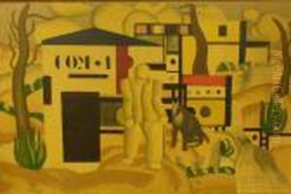 Untitled Oil Painting by Fernand Leger
